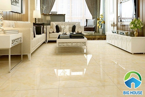Phòng khách mang phong cách Châu Âu với mẫu gạch lát nền Kis 60X60 KH60063B