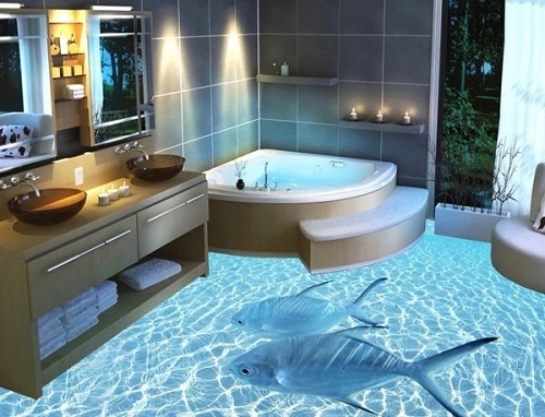 Gạch nhà tắm 3D mang vẻ đẹp “sang chảnh” tới ngôi nhà của bạn