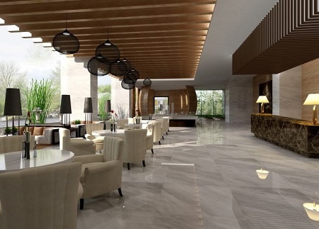 Gạch ốp tường quán cafe