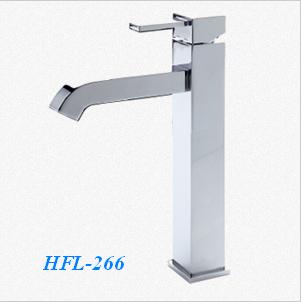 HFL-266 vòi chậu kính  vuông nóng lanh (1 lỗ)