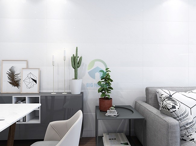 Gạch ốp tường phòng khách 30x60 là một giải pháp trang trí nổi bật đang được rất nhiều người lựa chọn